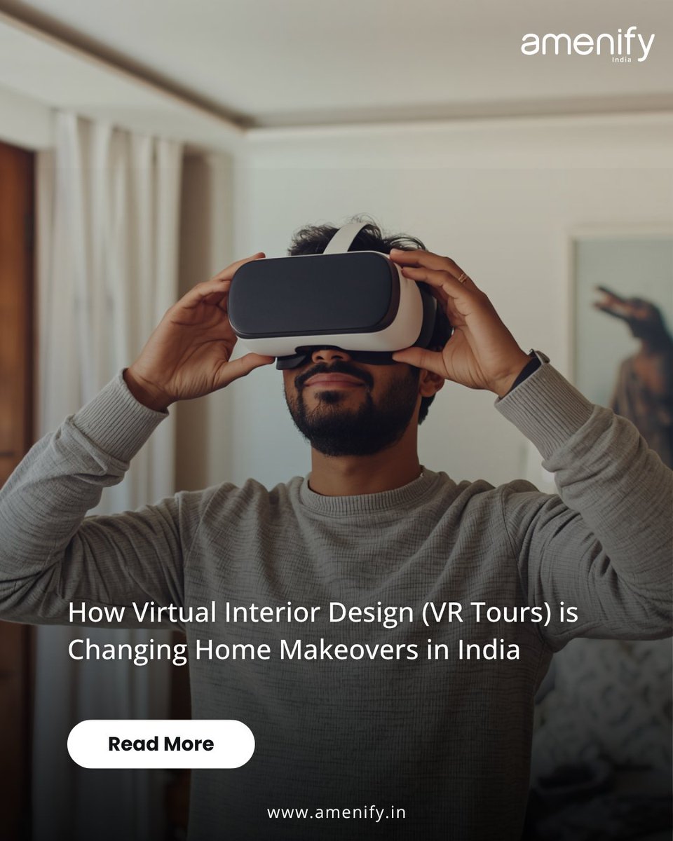 AmenifyIndia's tweet photo. Afraid of redesign regret? 🏡 Stop guessing and start seeing! Virtual interior design &amp; VR tours let you walk through and tweak your dream space before spending a rupee. ✨

Read more: https://t.co/xo6mfFweL7

#homeinteriors #smartinteriors #luxuryinteriors https://t.co/IsThgDwVtJ