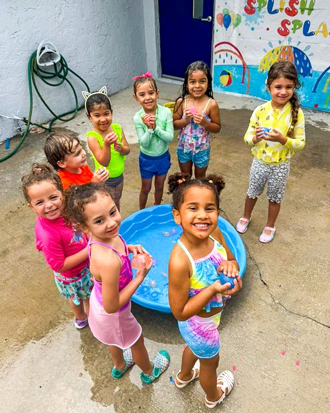 ChampionPrep's tweet photo. VPK Water Day was a splash-tastic success!  💦☀️

Our students had an absolute blast cooling off in the Florida heat with a giant inflatable waterslide, splash toys, bubbles, kiddie pools, and nonstop fun with friends. 😄

There’s no better way to celebrate summer! https://t.co/1MY00715dw