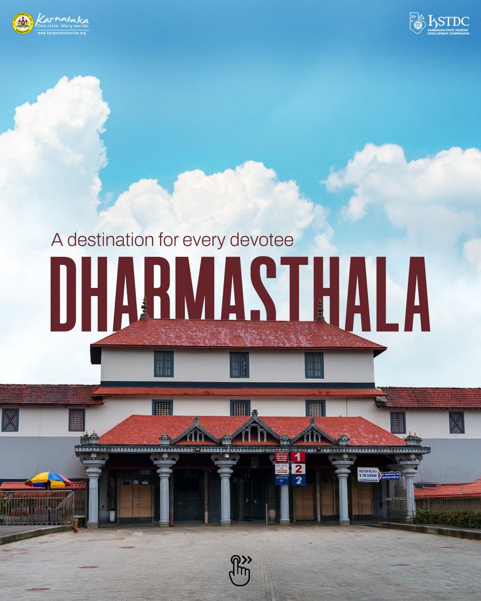 kstdc's tweet photo. A journey through faith, nature, and tradition. 
From Dharmasthala to the serene hills of Kukke Subrahmanya, experience a pilgrimage filled with devotion and peace.

https://t.co/FQUtKUrdX5

#Dharmasthala #KukkeSubrahmanya #Pilgrimage #TravelKarnataka #KSTDC https://t.co/MBQpl2DZfE