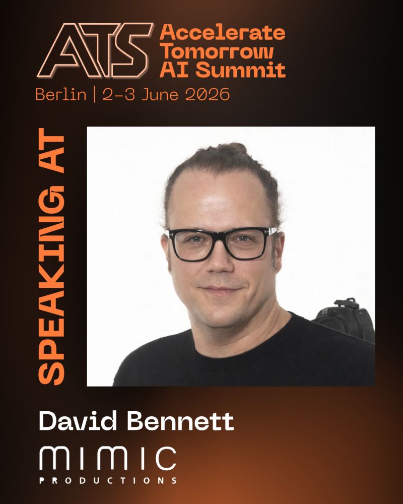 davidbennett_x's tweet photo. Excited to speak at Accelerate Tomorrow AI Summit 2026 in Berlin, June 2-3.

Topic: AI avatars, digital identity &amp; the future of customer experience.

Use my speaker code ATS-SPK-DAVID-G8ZFS for a ticket discount.

Attending? Let’s connect: https://t.co/cfGLaFe7Ue https://t.co/Q4x9ivMHLw