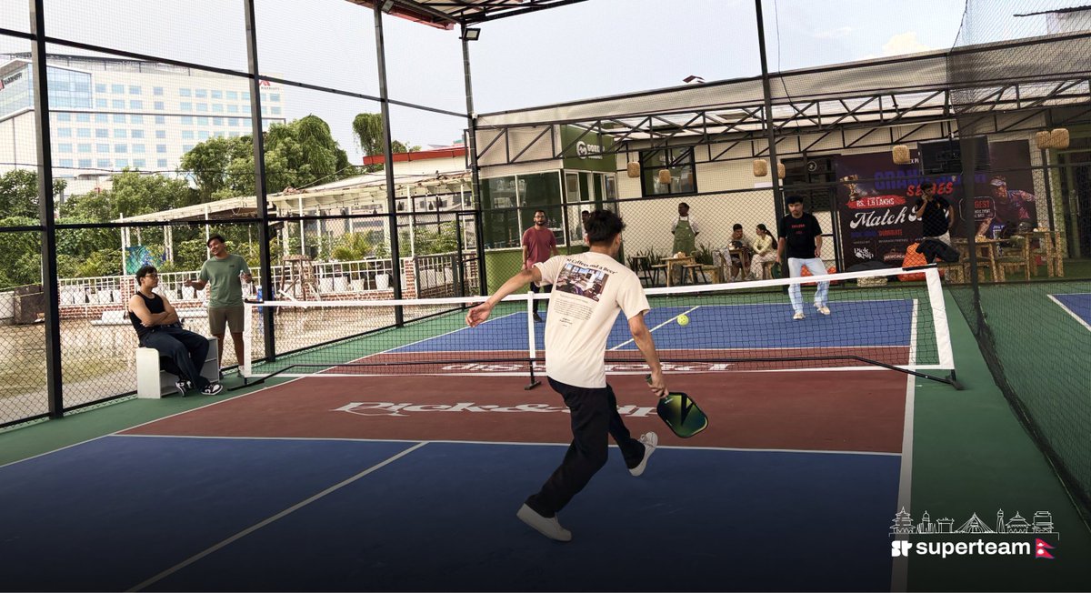 SuperteamNPL's tweet photo. Pickleball with good friends and a little sweat ✨ https://t.co/apFhN4GXgq