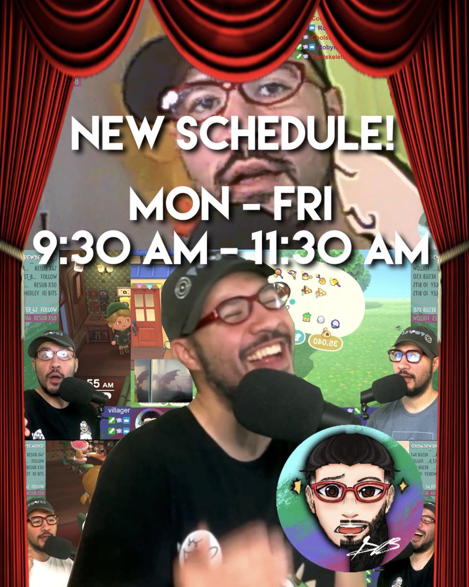 DrewBearded's tweet photo. New schedule. Same me. You’ve been warned. 🥲

Mon - Fri 9:30-11:30AM ET

https://t.co/NFfHP0pBGj | https://t.co/DMyCQyoyBY

#drewbearded #twitch #twitchlive https://t.co/yXyGEZ5V4c