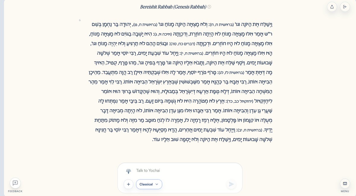ZoharAtkins's tweet photo. "The dove did not find rest."

Stunning Midrash likening Diaspora Jews to the dove Noah releases from his ark in search of dry land.

The time of Exile, which Deuteronomy and Lamentations cast as a punishment is repurposed simply as historical time, the time of waiting for return.