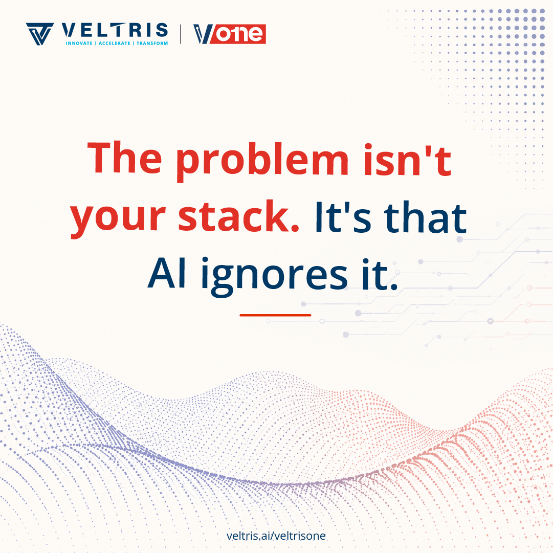 VeltrisTech's tweet photo. Most AI vendors want you to rip out what works and start over. That's not a strategy. That's a risk.

VeltrisOne is an orchestration platform. It connects your existing systems, your industry data, and proven AI into one layer. No rip and replace.

See it: https://t.co/q81G4MbjbZ https://t.co/FFVGzSNcNy