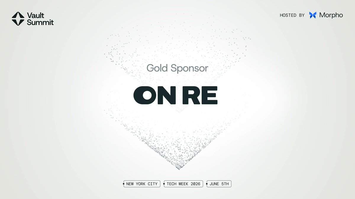 Vault__Summit's tweet photo. The first reinsurer approved by the Bermuda Monetary Authority under both the Digital Asset Business Act and the Insurance Act. OnRe brings real-world premium income onchain as composable, yield-bearing collateral across DeFi.

@onrefinance joins Vault Summit NYC as Gold Sponsor.

June 5, New York · https://t.co/63QCcmrSth
