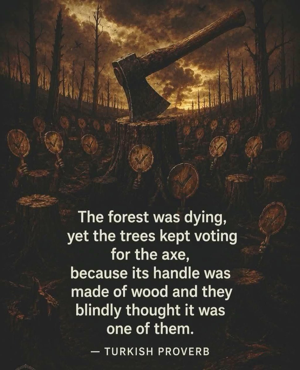 TheDemCoalition's tweet photo. The perfect metaphor to describe the MAGA cult continuing to vote against their economic self-interest.

#ResistTrump https://t.co/HzPViiuVWK