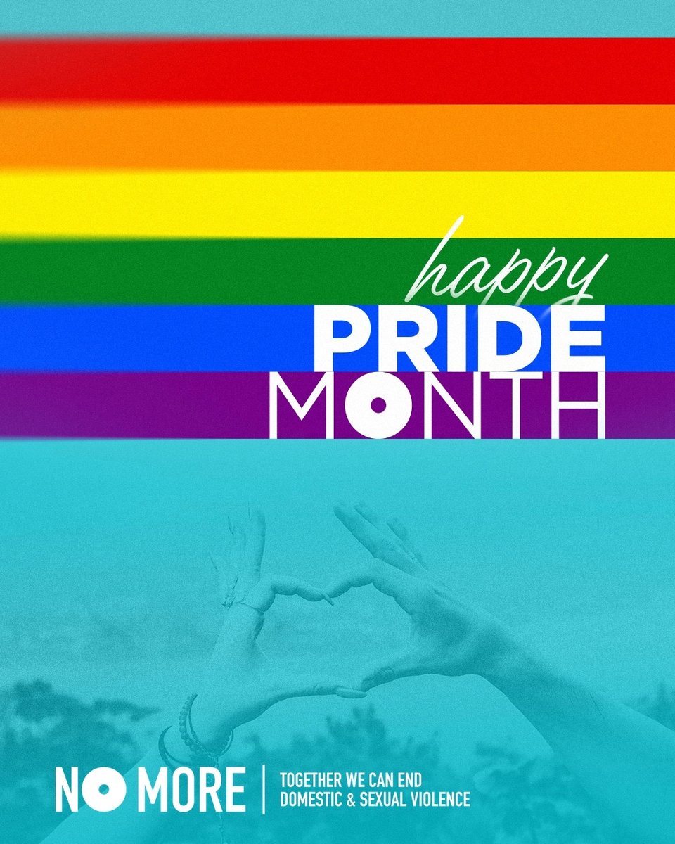 NOMOREorg's tweet photo. Happy Pride Month! Together, we we can build a world without domestic and sexual violence, and one where everyone feels safe enough to speak out and supported enough to heal.

Visit https://t.co/Nap7JqV5gL to learn how you can take action this month.
❤️ 🧡 💛 💚 💙 💜 🩵 🩷 🤍 https://t.co/fMecNyqXSb