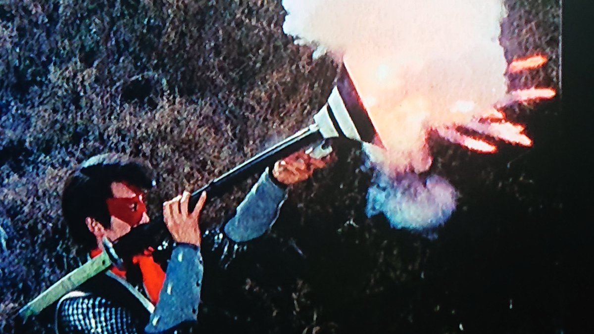 mnkyuncle's tweet photo. おはよーございます❗＼(^^)／
今日も待機のイナズマです⚡
赤影の仕込み銃‼️
アタッチメントを着けるとミサイルっぽい火器も発射可能❗😉👍️✨
刀身を折る形で引き金を引きますが
皆様この撃ち方だとどーしても『ライフルマン』を思い出しますよね、チャック・コナーズな良い１日を❗
＼(^^)／ https://t.co/nJTACENaOa