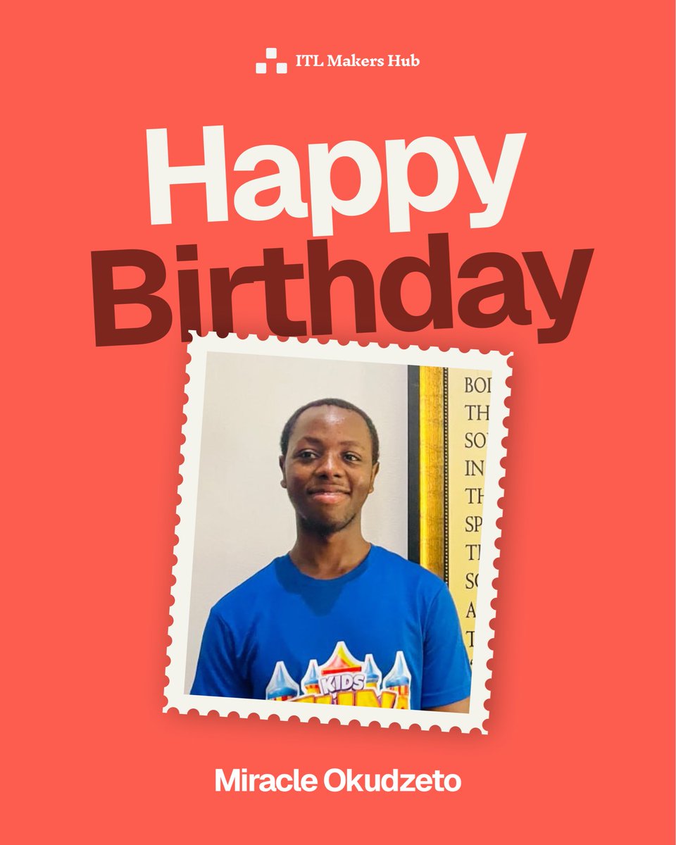 Innovotechlab's tweet photo. Happy Birthday, Miracle Okudzeto!

Your dedication, willingness to learn, and commitment to growth continue to inspire those around you at InnovoTech Lab.

Wishing you a year filled with opportunities, achievements, and greater success ahead. 

#HappyBirthday #InnovoTechLab https://t.co/Idd0ZH2n63