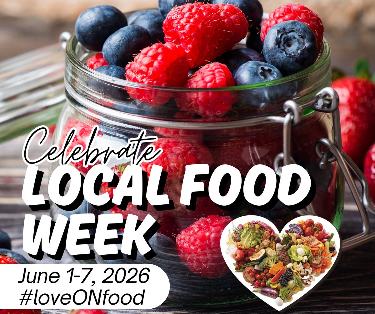 OntFruitVeg's tweet photo. Local Food Week is here, Ontario! Time to celebrate the farmers right across the province. Hit up a farmers' market, go local at the grocery store, and taste the difference. What's your favourite Ontario fruit or vegetable?
#LocalFoodWeek #LoveONfood https://t.co/tbtmRKV1fD