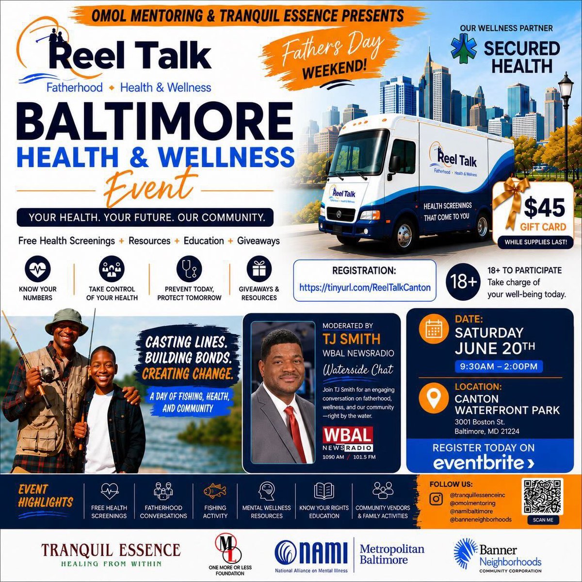 FathersF4's tweet photo. Fathers. Families. Healing. Community.
Father’s Day Weekend, we’re bringing Baltimore together for a day focused on wellness, connection, and impact at our Reel Talk: Fatherhood, Health &amp; Wellness Event!

📍 Canton Waterfront Park
📅 Saturday, June 20th
⏰ 9:30AM – 2PM https://t.co/OtXy5dn3QM