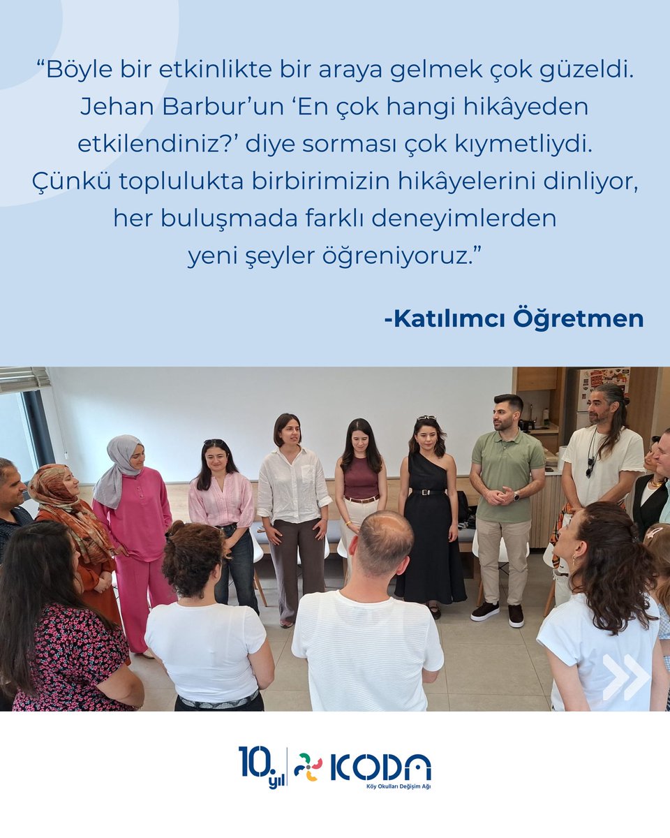 kodegisim's tweet photo. Hatay Öğretmen Topluluğumuzun kapanış buluşmasında, topluluk destekçimiz İstiklal Makzume Vakfı ve Jehan Barbur ile bir araya geldik. 🌿
Bu buluşmada birlikte olmanın değerini bir kez daha hissettik. https://t.co/RvtyebM4nU