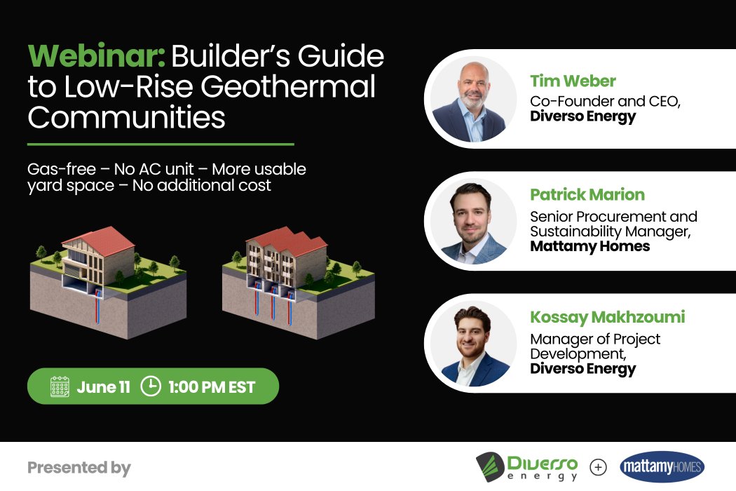 OGACanada's tweet photo. WEBINAR ALERT: Low-Rise Geothermal Communities – A Builder’s Guide to Optimizing Space, Comfort, and Cost Certainty

Join @EnergyDiverso  and @MattamyHighRise on June 11 at 1:00 PM EST for a webinar "diving deep" into community-wide geothermal

https://t.co/aCB3YlvdIp https://t.co/ZdE7D4nCYQ