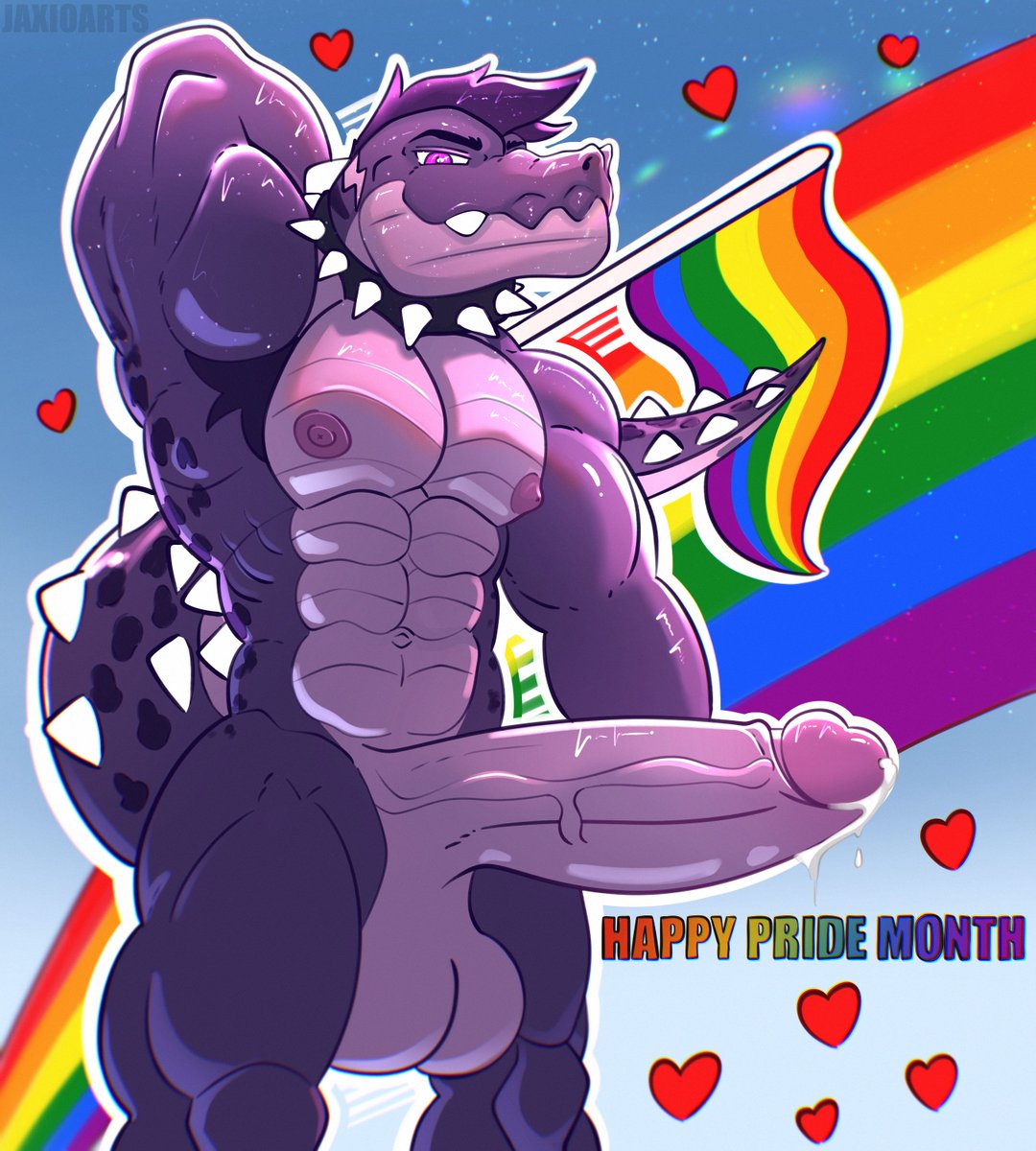 Jaxioarts's tweet photo. HAPPY PRIDE MONTH EVERYONE <3 @roid_nsfw 🏳️‍🌈 https://t.co/EwgnA4jiZS