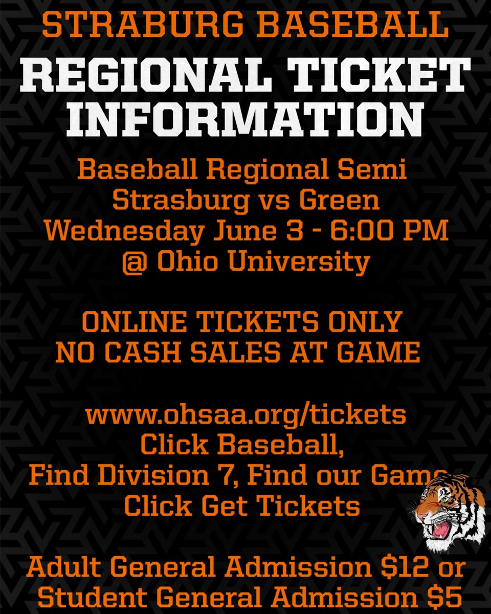 StrasburgSports's tweet photo. Go Tigers!!! https://t.co/X5DoEynBuV