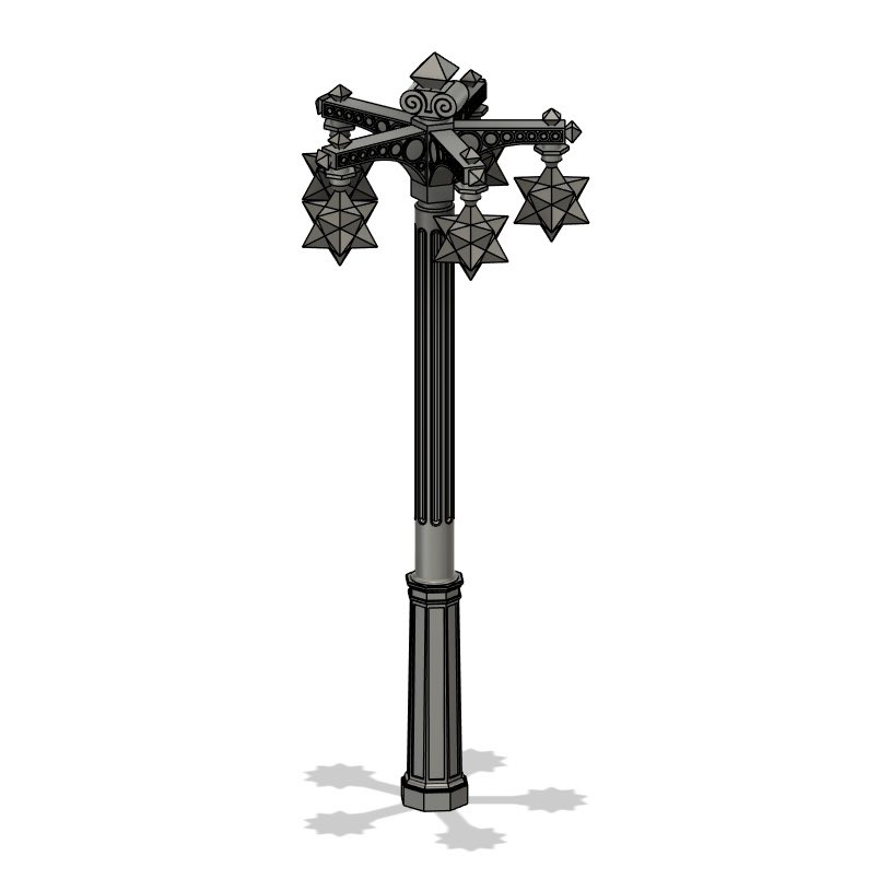 OHRI28_'s tweet photo. 先日のインで詳細不明だった支柱部分が確認できて完成🌟#fusion360 #3Dmodelling  #ディズニーシー https://t.co/e6yxhpFSIf