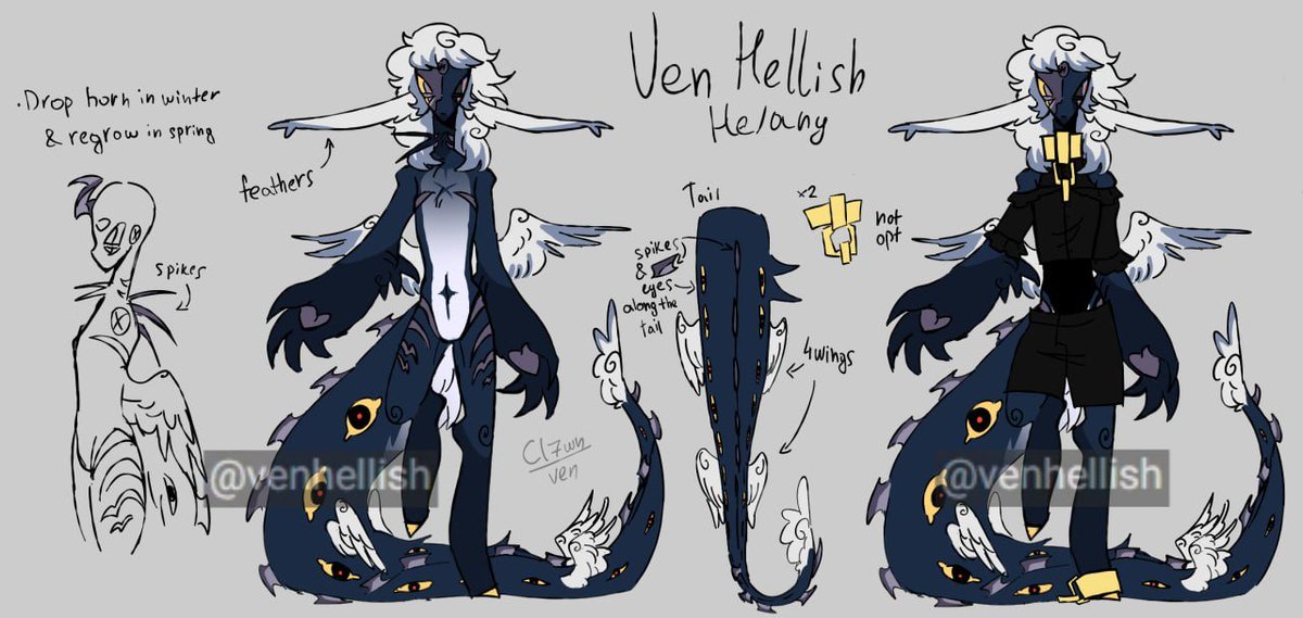 ven_hellish's tweet photo. I love my ocs, trust
Finally made small redesigh to my fursona https://t.co/uWpHMFZnKx