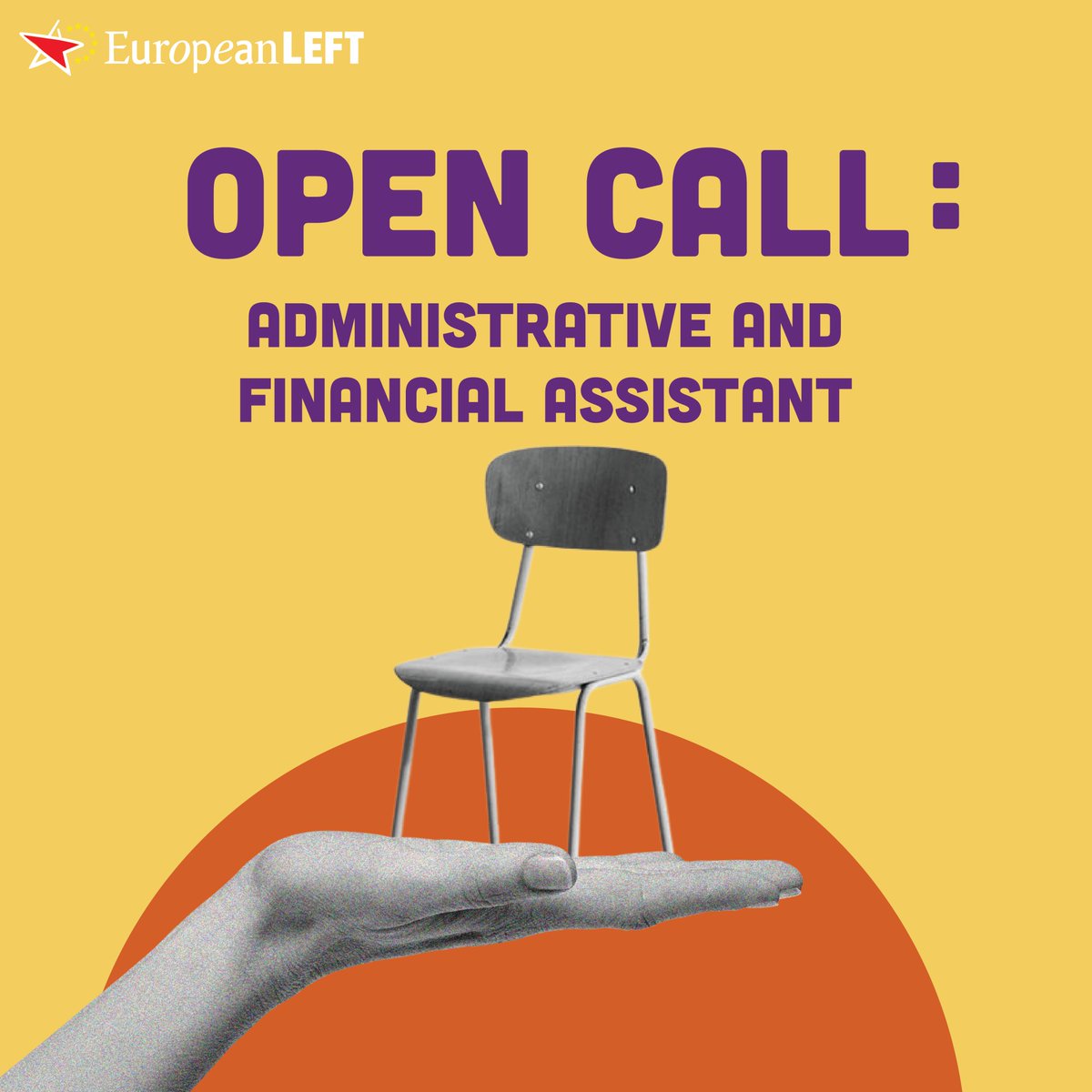 europeanleft's tweet photo. We’re hiring !

Join the Party of the European Left as our new Administrative and Financial Assistant and help build the backbone of our movement for justice, peace, and ecology across Europe.

Think budget monitoring, invoice processing, payroll coordination, and office logistics — all with a militant commitment to change

Check the position details on our website!
Based in Brussels

Apply by: 15.06.2026, 09:00 CET

Instructions for applying can be found in the vacancy notice.

https://t.co/oYoAr3FEEE