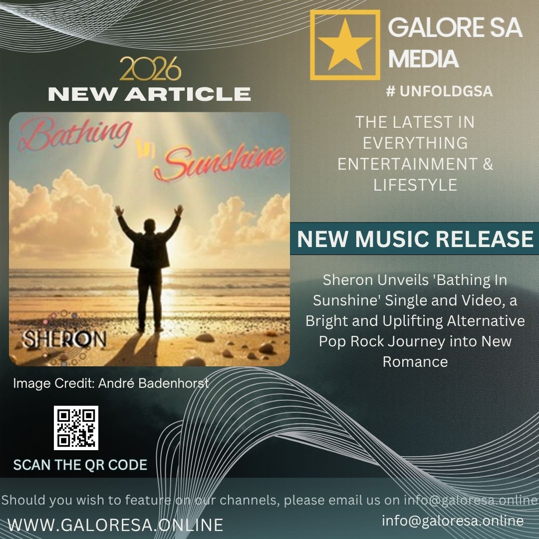 GaloreSA's tweet photo. Seasoned South African singer-songwriter, musician, performer, and producer Sheron returns with 'Bathing In Sunshine', a vibrant new single and music video that captures the exhilarating rush of new love at its most intoxicating.

Unfold Here:
https://t.co/ChXuXKXaOe

Or visit https://t.co/T7swVowJff

#UnfoldGSA
#GaloreSAMusic