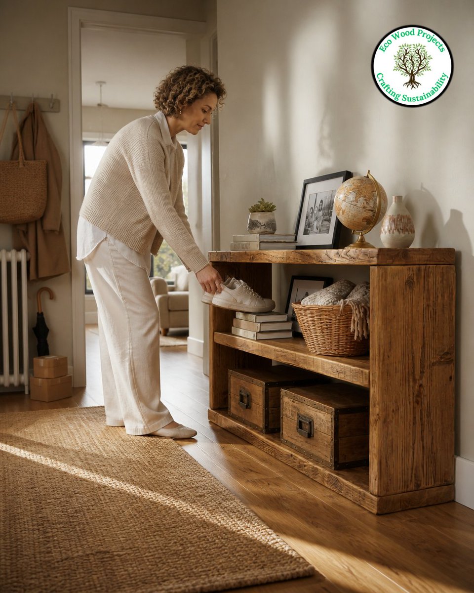 iroko_timber's tweet photo. Keep your hallway tidy with a UK-made reclaimed wood shoe rack. Solid timber, smart shelf spacing for neat pairs without eating floor space. Free UK delivery and simple care instructions included. https://t.co/f7qk4dFpdj https://t.co/lxSbK2K0Qh