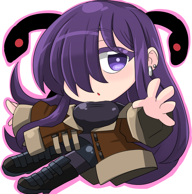 せっかくなので塗ったデフォルメ絵 