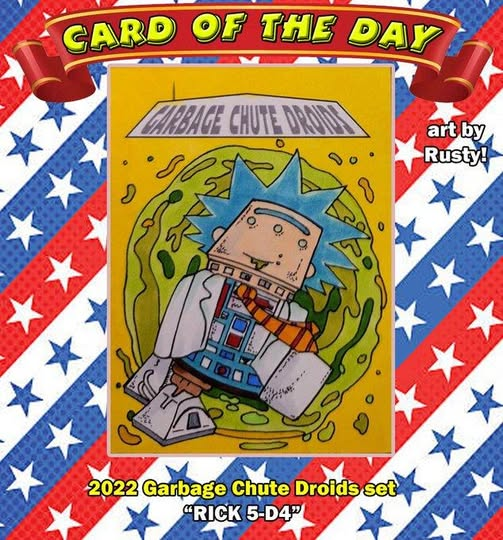 macandtrouble's tweet photo. ** CARD OF THE DAY !!
#sketchcard #tradingcards #cardoftheday #comics #cartoon #r5d4 #rickandmorty #gcd #garbagechutedroids https://t.co/OWlH70fyGR
