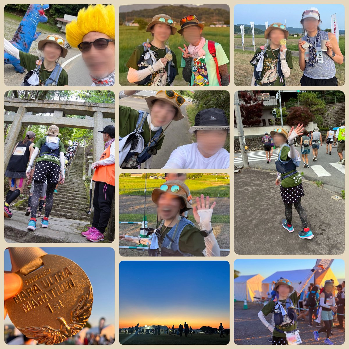 echuko1018's tweet photo. 奈良ラン(｡´･∀･)ﾉ🌻👟

奈良ウルトラマラソン
100km完走できました🏅🏃‍♀️💨✨

きついコースでしたが、地元の方が家の前で応援してくれたり、沿道にも仲間がたくさん✨️
本当に力になりました！✨️

ボランティアの方々も、長い時間のサポートありがとうございました(∩´∀`∩)✨️💜

#ランプラ https://t.co/StOBqsK5lK