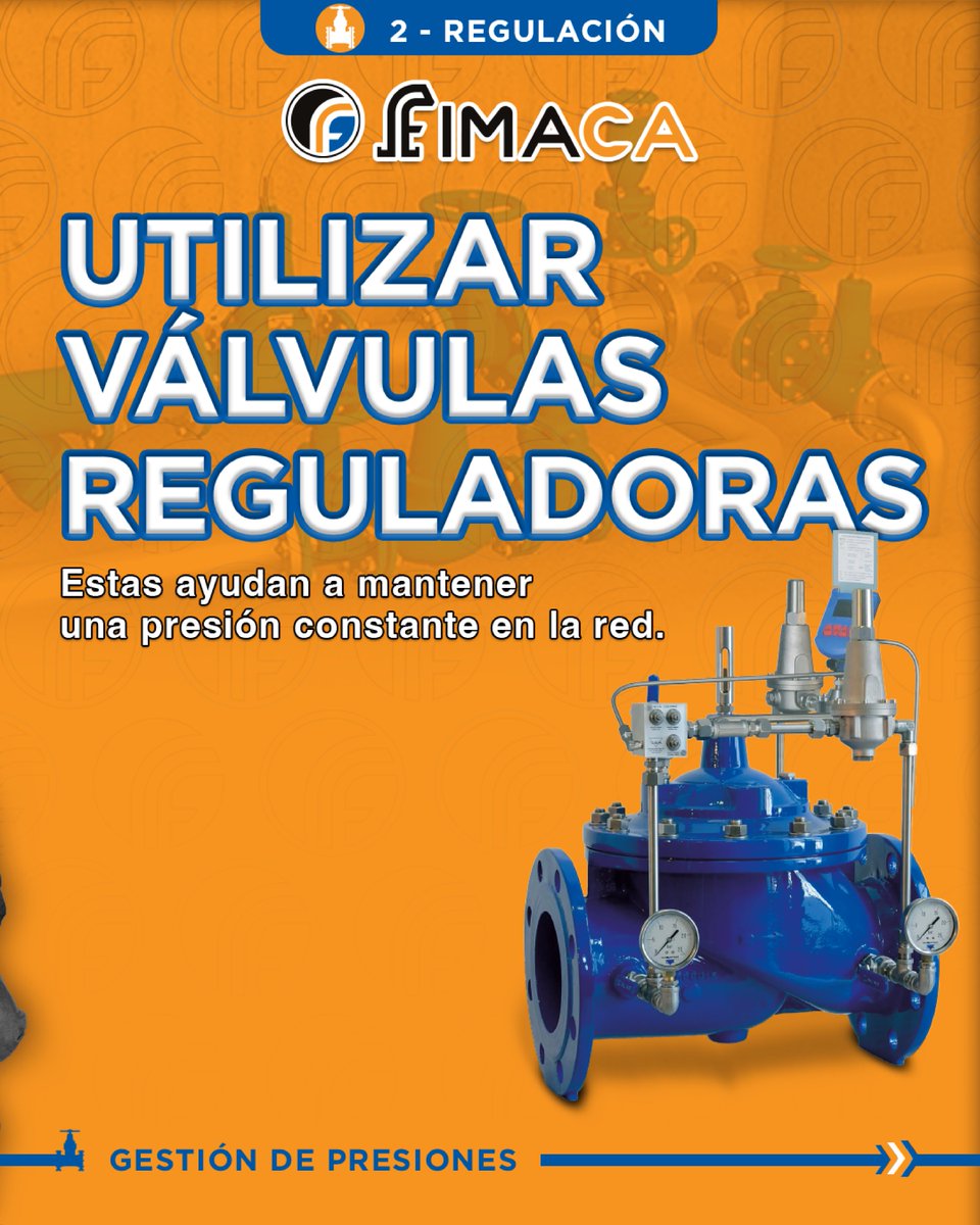 Fimaca's tweet photo. Las fluctuaciones de presión aceleran el desgaste y provocan pérdidas críticas en las redes de agua
Por eso te presentamos 7 Tips esenciales para una Gestión de Presiones Efectiva. Optimiza tu operación, desde la inspección regular hasta la automatización. #FIMACA #Ingenieria https://t.co/LEsbmD4G5q