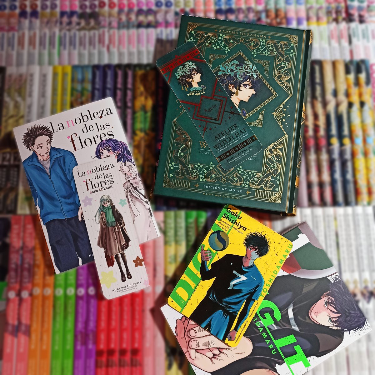 NormaComics's tweet photo. 𝙽𝚘𝚟𝚎𝚍𝚊𝚍𝚎𝚜 𝙼𝚒𝚕𝚔𝚢 ☄️
¿Ya visteis las novedades de nuestros colegas de @mwediciones ?

La semana pasada salió el esperadísimo ATELIER OF WITCH HAT 03 (Edición Grimorio)🔮
LA NOBLEZA DE LAS FLORES 15 🧁
DIG IT 01 🏐

En Norma Comics📍 y en web👇
https://t.co/Xzx2FkbXUN https://t.co/mvYauHicHJ