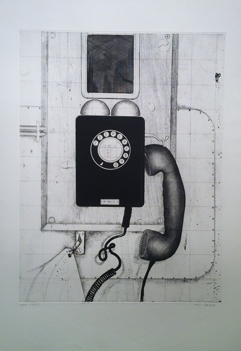 GaborBonniere's tweet photo. Hans Schweizer (Swiss) - S/N etching - Telephone. On our website https://t.co/3jN2iwywUd #art #fineart #artforsale #rareprints #artdealer #artcollector #toronto https://t.co/oXdu2H5o1A