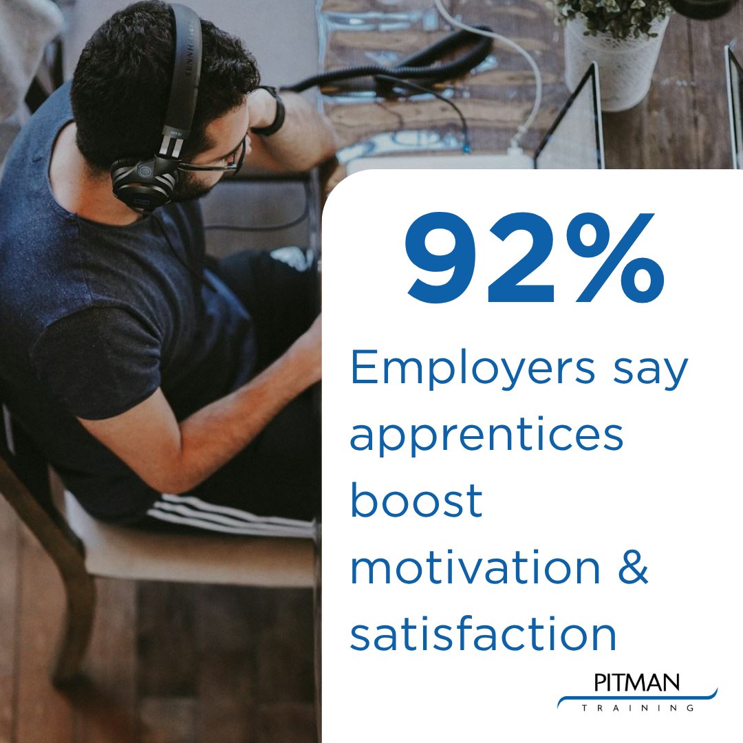 pitmansoton's tweet photo. Apprentices don’t just learn – they help businesses thriv
Hiring apprentices can benefit your business by:

Boosting engagement
Bringing fresh ideas
Building future talent
Improving productivity
Creating a learning culture

Get in touch today - https://t.co/3ceIXQ73yv https://t.co/b6prTKsLpI