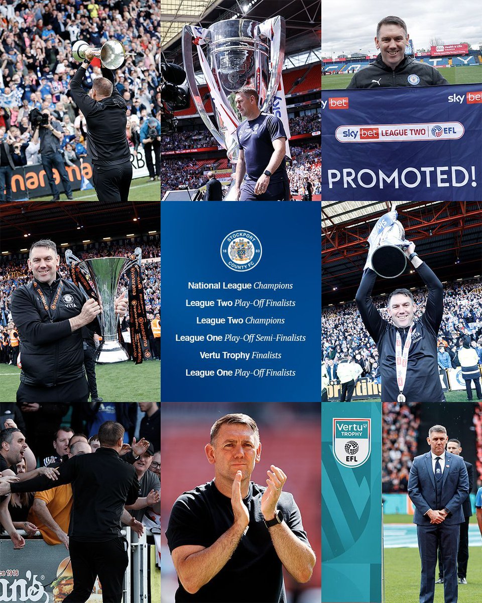 StockportCounty's tweet photo. Memories that will last a lifetime 💙
 
We wish Dave and his family every success in the future - they will always be welcome back at Edgeley Park 🙌 https://t.co/ZxcH5Keag9
