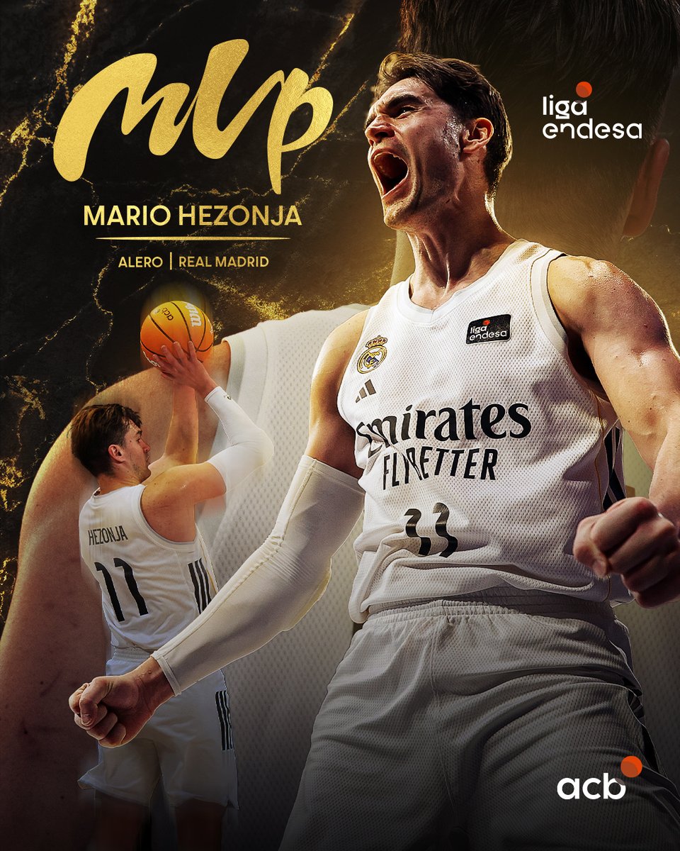 ACBCOM's tweet photo. 𝙀𝙡 𝙍𝙚𝙮 𝙙𝙚 𝘿𝙪𝙗𝙧𝙤𝙫𝙣𝙞𝙠.
El MVP de la #LigaEndesa 2025-26 es... 

🏆 ¡MARIO HEZONJA!

@mariohezonja | @RMBaloncesto https://t.co/0E2McnEcpD
