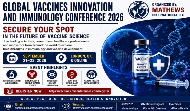 VaccineEvent's tweet photo. Secure Your Spot in GVX Immunology-2026(@VaccineEvent)
🧬 The future of vaccine science is here!
Join global experts at the GVX Immunology-2026 - an international platform shaping tomorrow’s medicine.
 👉Register now: https://t.co/363jZptXPp
#Immunology #Vaccines #GlobalHealth https://t.co/hEfnfHoKTo
