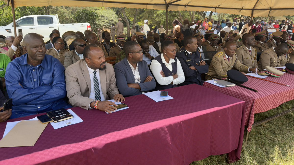 Profmutisya's tweet photo. Joined the residents and the National Government Administrative Officers (NGAO) of Mukaa Sub-County at Mbiini Comprehensive School grounds for the celebration of Madaraka Day.

As a nation, we continue to make significant strides in our social, economic, and political development. Madaraka Day reminds us of the importance of self-determination, unity, and collective responsibility in building a prosperous Kenya.

The progress we celebrate today is a result of the resilience, hard work, and dedication of our people. As we reflect on our journey, we must remain committed to strengthening governance, expanding opportunities for our youth, promoting inclusive development, and fostering peace and cohesion in our communities.

Together, we can build a stronger, more prosperous, and united Kenya for present and future generations.

#MadarakaDay2026 #MukaaSubCounty #BuildingKenyaTogether