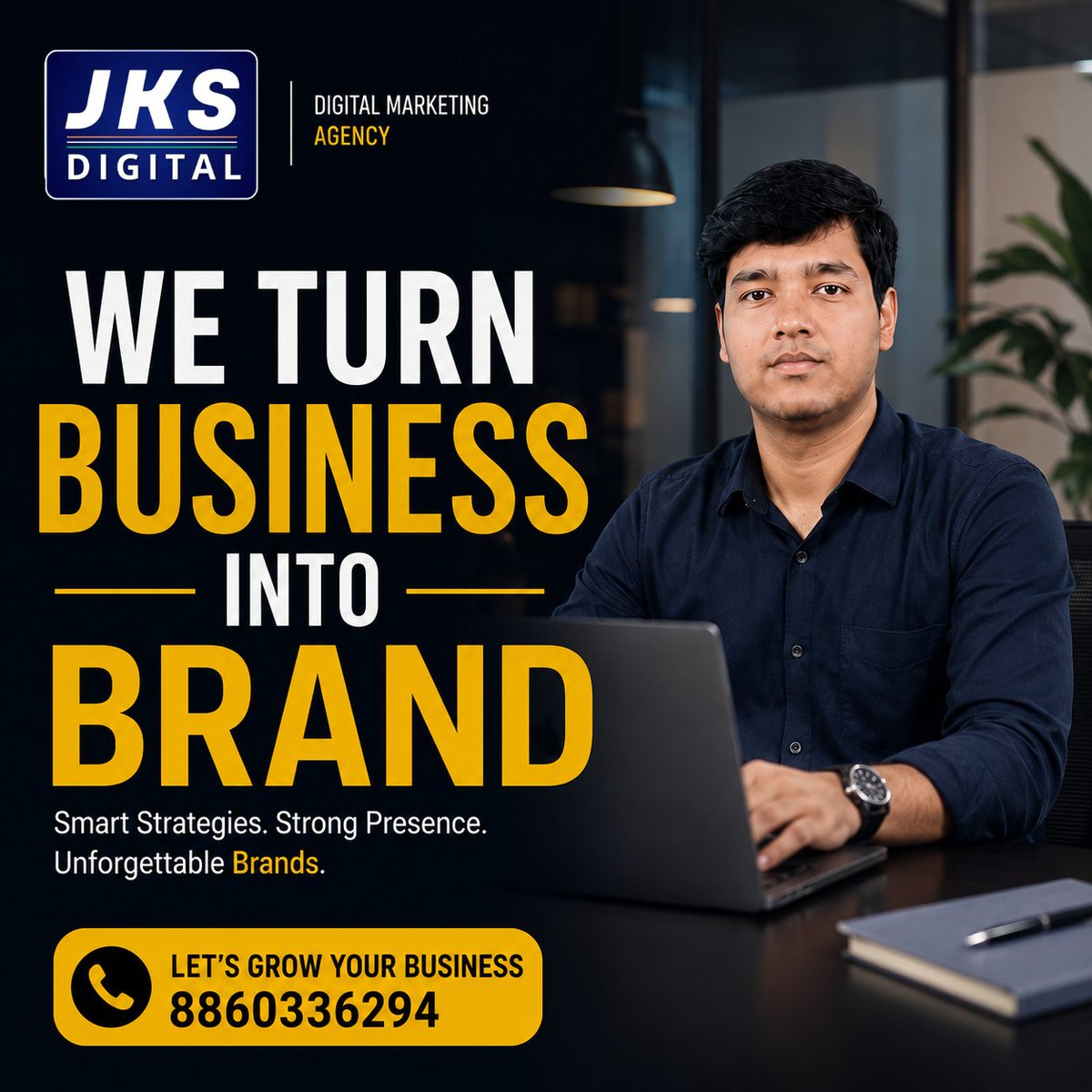 FsDigital01's tweet photo. WE TURN BUSINESS INTO BRAND.

Anyone can run a business…

But building a brand that people remember takes the right strategy.

📞 Let’s Grow Your Business: +91 8860336294
🌐 https://t.co/Ia5tkERK95

#JKSDigital #BrandBuilding #DigitalMarketing #BusinessGrowth #MarketingAgency https://t.co/5LDNbVbS6L