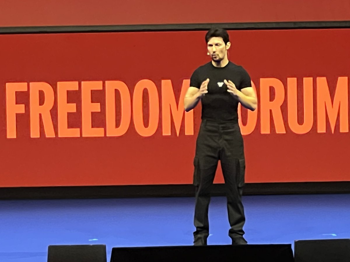 AnnaVanDensky's tweet photo. #OsloFF #OFF2026 Great vibes in spite of rain. Pavel @durov  is awesome, real star and warrior of Light against Orwell dystopia of totalitarianism. https://t.co/PVgvvjqIXh