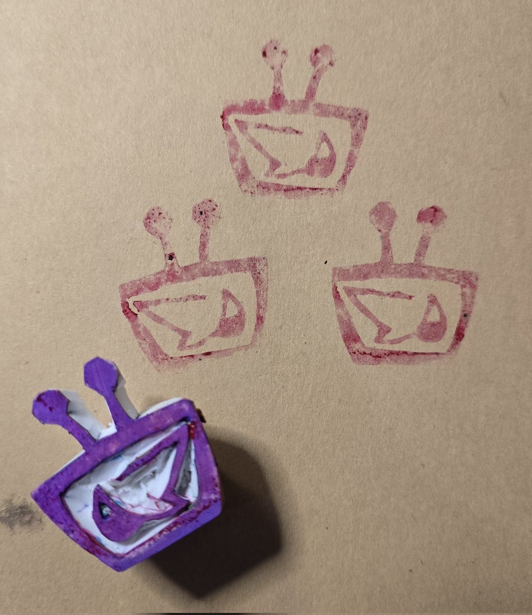 OwlGams's tweet photo. Made a Tenna eraser stamp https://t.co/wzcsVFuiqQ