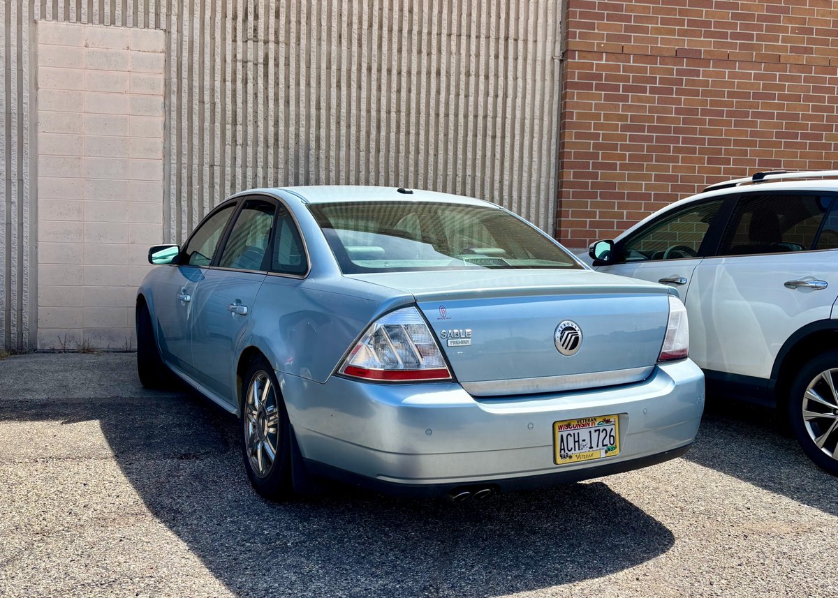 mdensch's tweet photo. Last week it was a Montego, this week a lovely Mercury Sable with its clear tail light lenses. For its final two years an odd change of names and slight styling update ushering the car and the brand off the stage. #CarSpotter #Mercury #Sable https://t.co/WK31kHVHTU