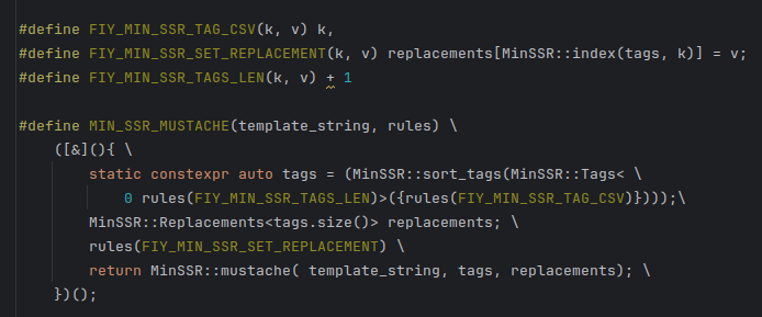 hoffridder's tweet photo. img 1: Logic needed to optimally leverage constexpr

img 2: idea for a macro. Macro recursion sucks. PPC has limited tools. 

img 3,4: Final solution: using callbacks instead. Much less painful.

I understand why Zig, Rust, etc. exist, C/C++ macros are super painful but necessary https://t.co/rMtexGzVjS