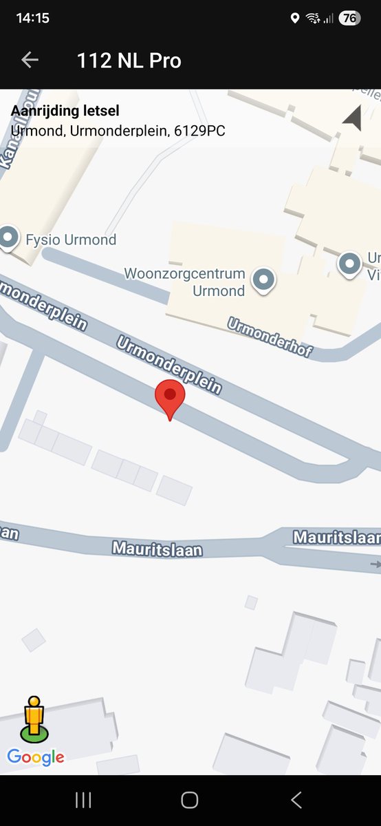 Ongeval wegvervoer (tilassistentie) in Urmond