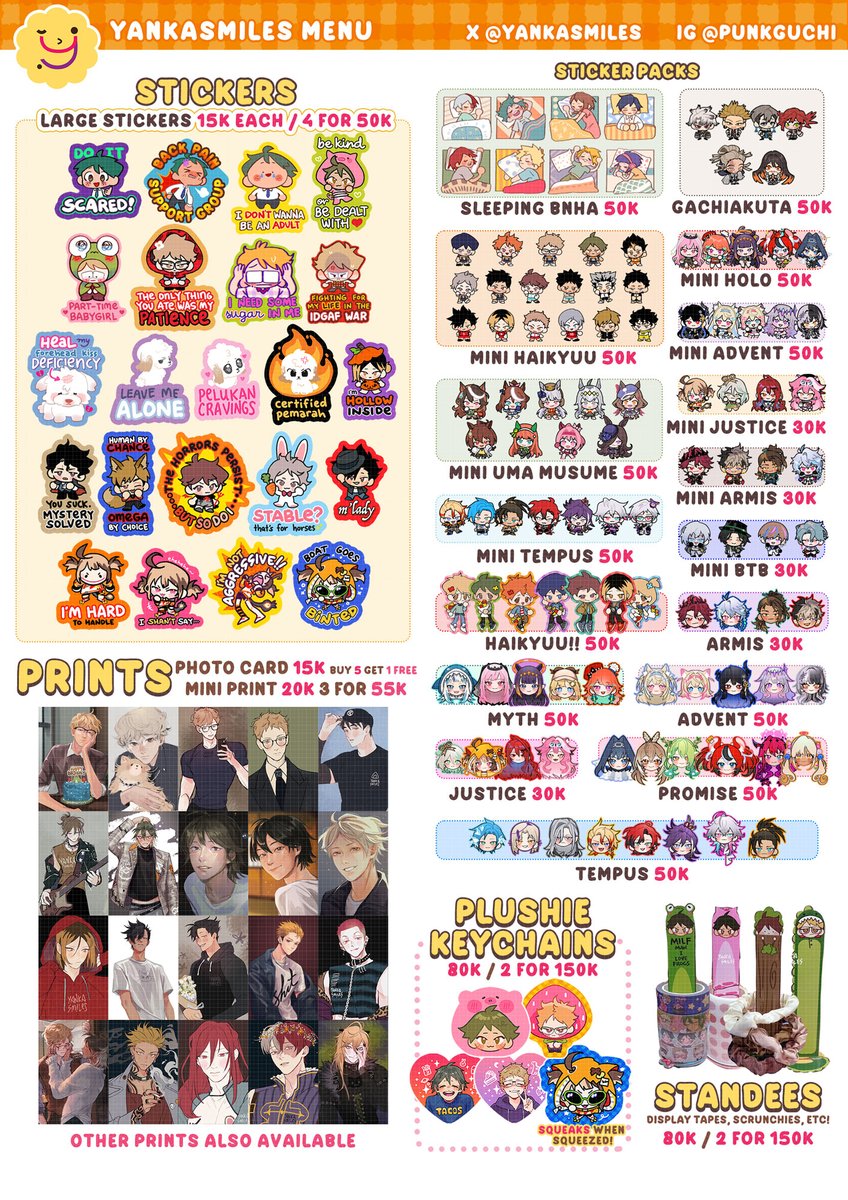 yankasmiles's tweet photo. [❤️🔄 appreciated!]

🧡post #CF22 and POTA DVO mail order 🧡

🛒 Form open 1 - 15 June
💌 Local shipping starts June 10
🇵🇭🇮🇩 Open to PH and ID orders
📥 For other GOs please DM me!
✨Hololive, Holostars, Nijisanji
✨ Haikyuu!!, Uma Musume, Gachiakuta

Form in thread! ⬇️ https://t.co/jJlBg6Zw0G