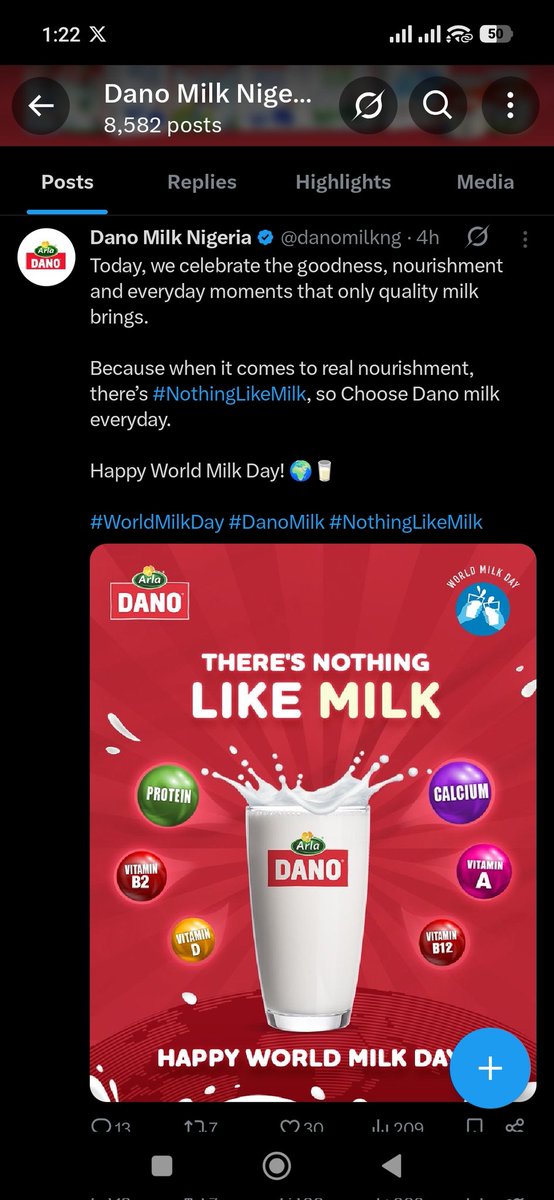 omo_folade's tweet photo. Happy world milk day 😋🥛#DanoMilkOClock #NothingLikeMilk  #WorldMilkDay @danomilkng https://t.co/A3wXgFIob2