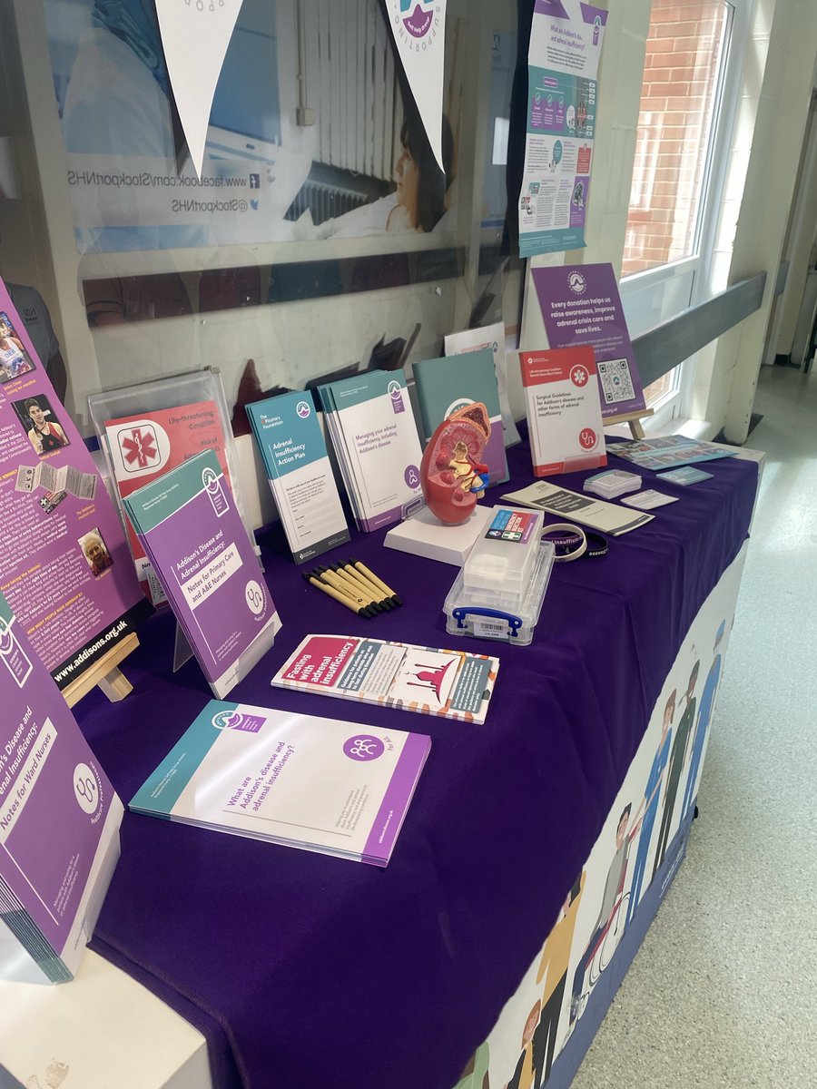 endocrinenurse's tweet photo. Addison’s Disease and Adrenal Insufficiency Awareness . Information being taught and shared to support caring for our patients. @AddisonsUK https://t.co/RzpGCRtiPZ