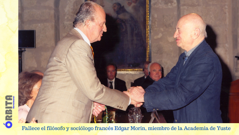 orbitanavalmo's tweet photo. Fallece el filósofo y sociólogo francés Edgar Morin, miembro de la Academia Europea e Iberoamericana de Yuste
@fundacionyuste
htpps://orbitanavalmoral.com/fallece-filosofo-sociologo-frances-edgar-morin-miembro-academia-yuste/ a través de
@orbitanavalmo https://t.co/Xi1ELpXSwz