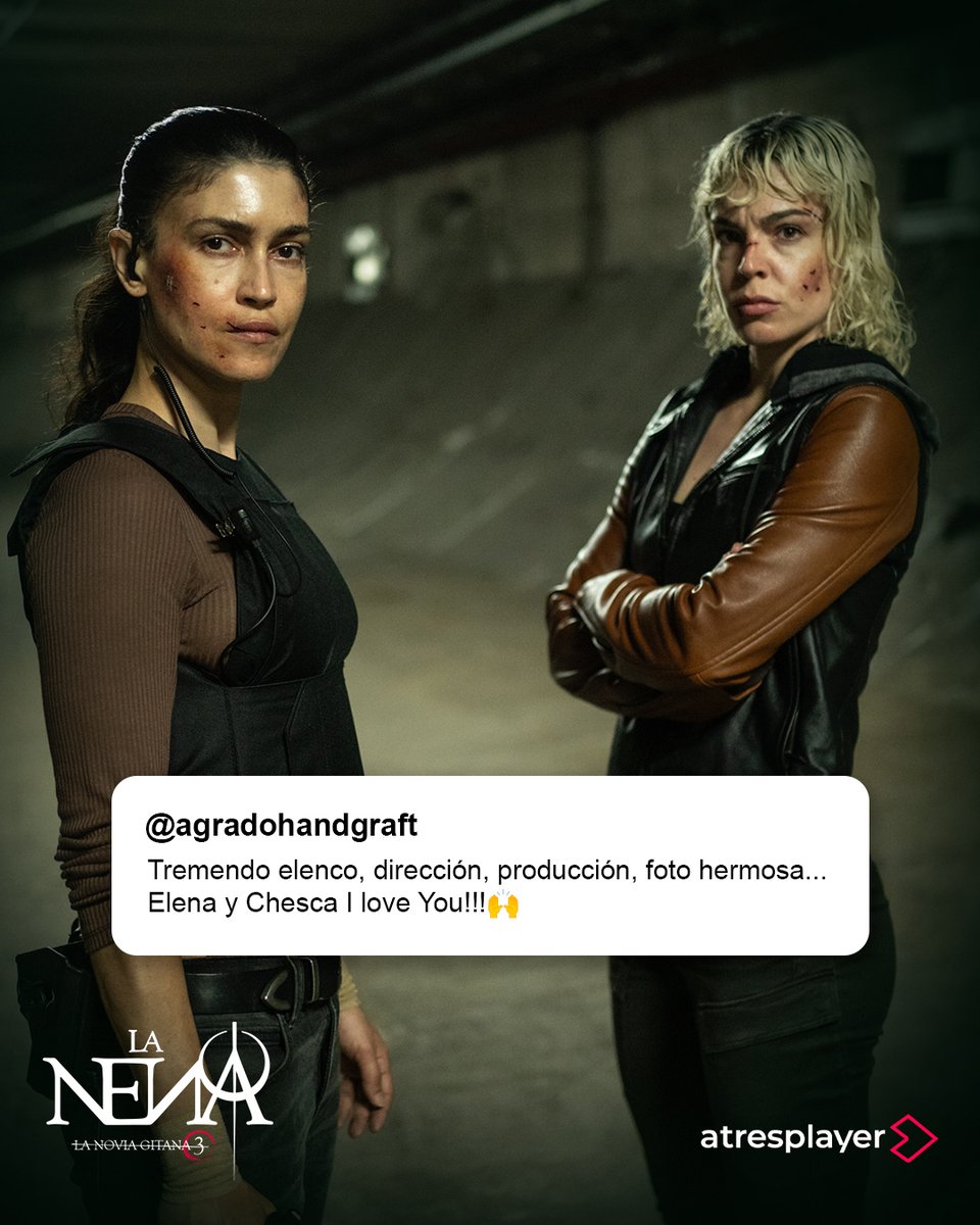 NoviaGitana's tweet photo. Los comentarios hablan de tensión, emoción y un final que nadie olvida. #LaNena  

Gracias por cada mensaje. La BAC os lee. 🔥🖤  

La trilogía está completa en #atresplayer https://t.co/ToIDAR125s