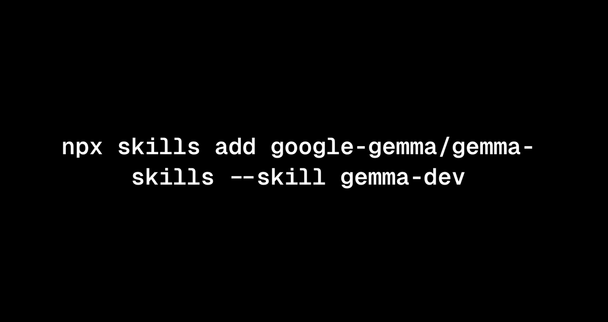 We made a skill for and using Gemma. 

```
npx skills add google-gemma/gemma-skills --skill gemma-de...