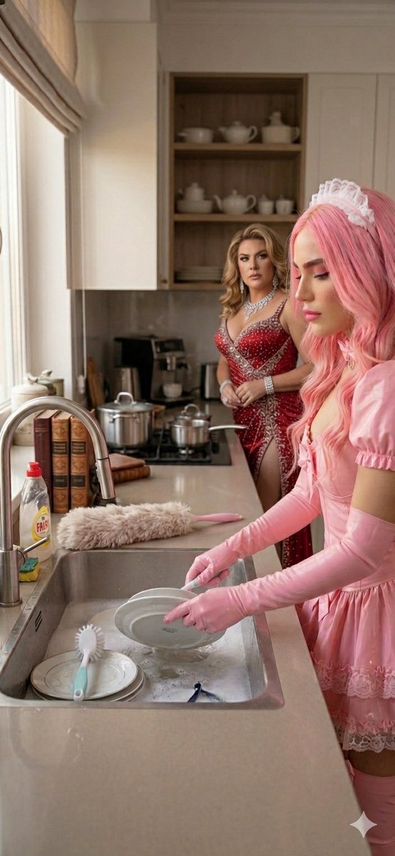 MaryamAhmetdpj's tweet photo. Today is Monday, and you promised to serve as a maid to the queen mother at her home every Monday, and this makes me happy.@Brig_Delacroix #mondaymade How do you think he convinced me?💖🎀 https://t.co/iQUgHhRen0
