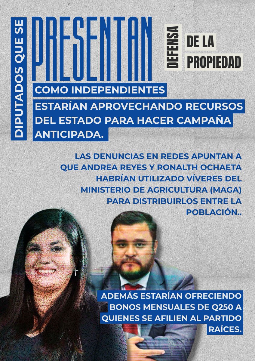 DefensaGt's tweet photo. Recursos del Estado para medidas populistas y hacerle campaña al partido Raíces (semilla 2.0). https://t.co/TURcyNSdvl