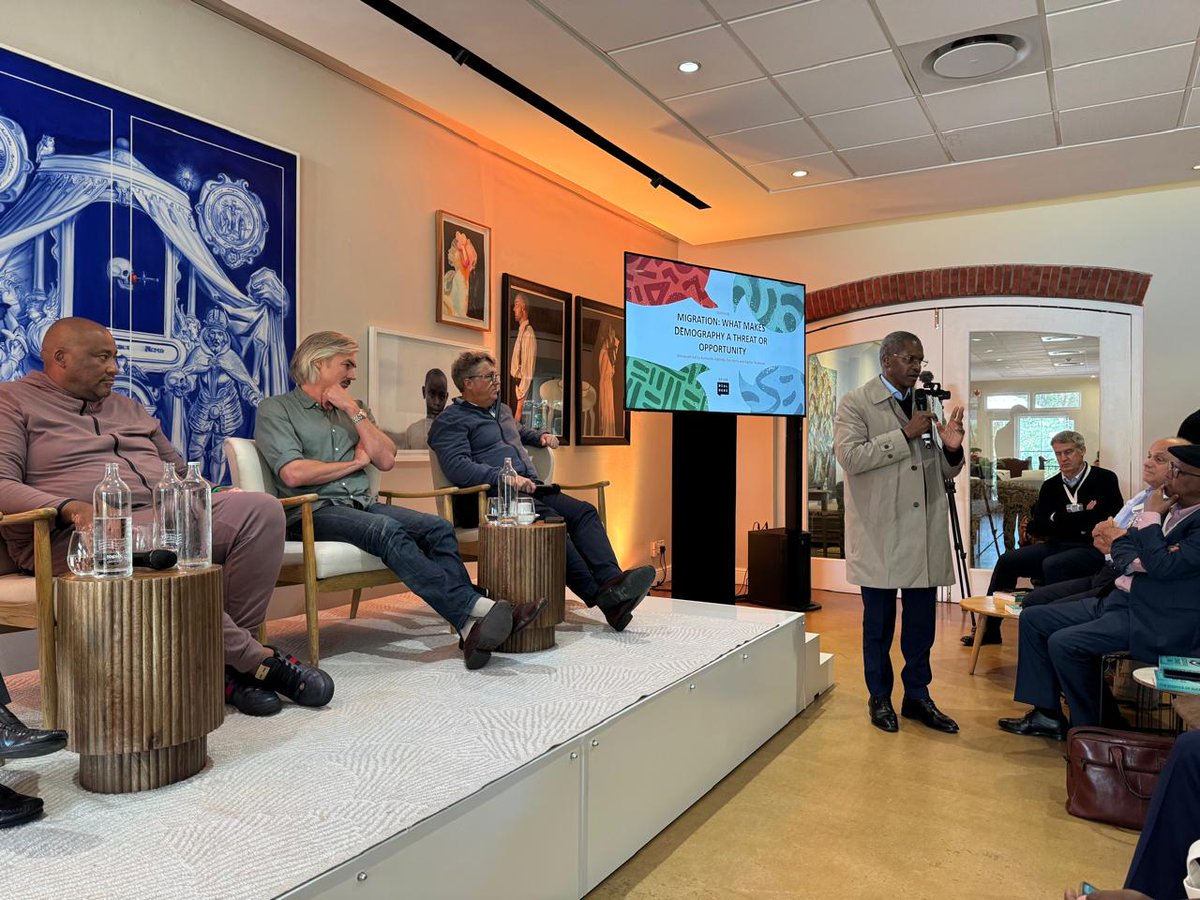 AfricanFutures's tweet photo. At the Spier Dialogue | Stellenbosch, South Africa 🇿🇦

Jakkie Cilliers, Head of the ISS African Futures & Innovation programme, participated in the 2026 Spier Dialogue, which brought together policymakers, researchers, political leaders and practitioners to discuss 𝘈𝘧𝘳𝘪𝘤𝘢’𝘴 𝘥𝘦𝘮𝘰𝘨𝘳𝘢𝘱𝘩𝘪𝘤 𝘳𝘦𝘷𝘰𝘭𝘶𝘵𝘪𝘰𝘯, 𝘧𝘳𝘰𝘮 𝘣𝘶𝘳𝘥𝘦𝘯 𝘵𝘰 𝘰𝘱𝘱𝘰𝘳𝘵𝘶𝘯𝘪𝘵𝘺.

Jakkie contributed to discussions on the opportunities and challenges presented by Africa’s rapidly growing youth population, exploring the conditions required to realise a demographic dividend through stronger institutions, economic growth and job creation. The dialogue highlighted the importance of forward-looking policy choices to ensure that demographic change becomes a driver of prosperity rather than instability.

#AfricanFutures #ForesightAfrica #DemographicDividend #FutureThinking #ISSafrica